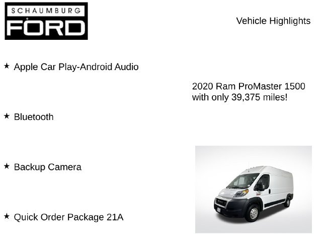 Used 2020 RAM ProMaster 1500 FWD image 8