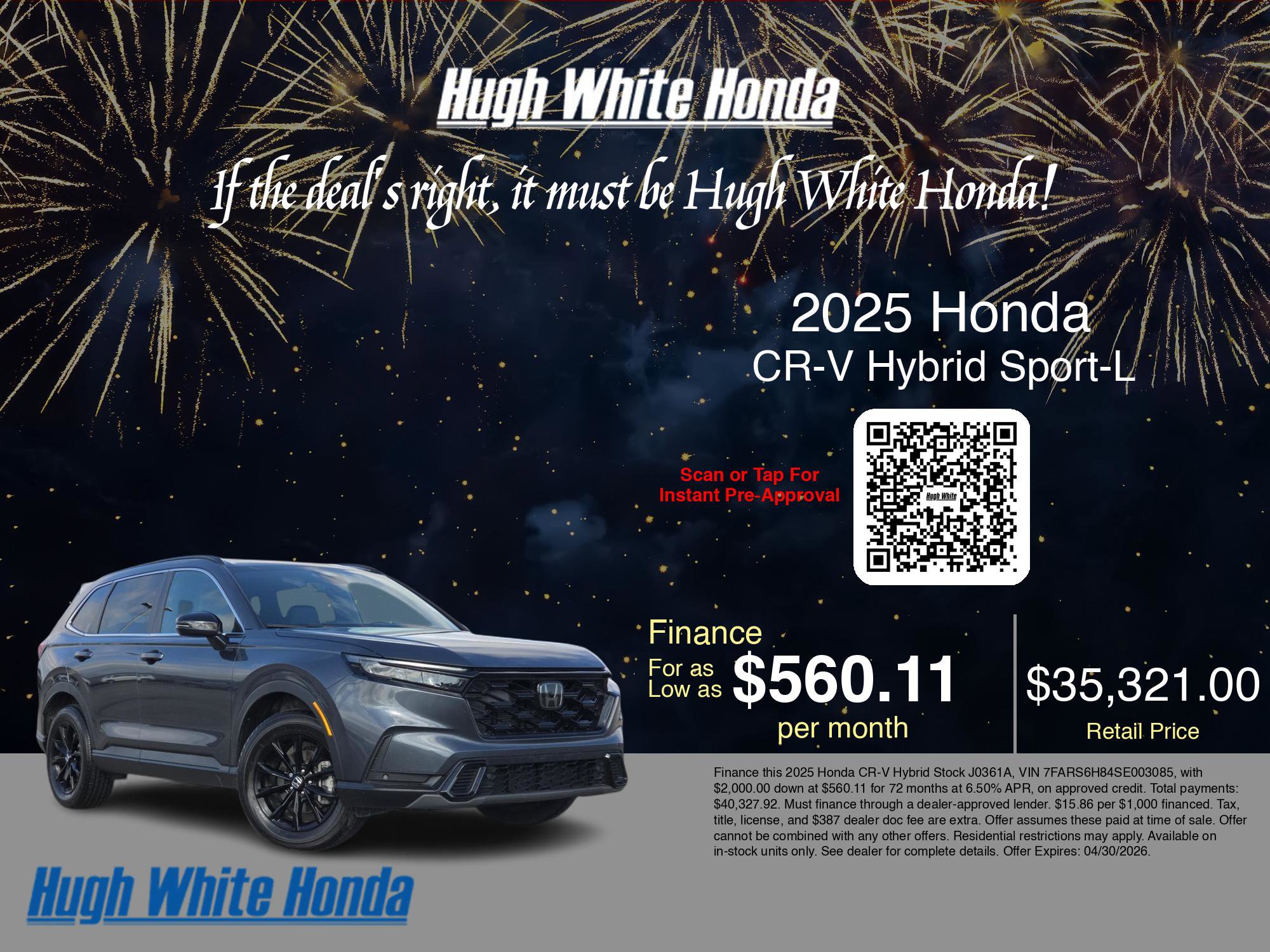 Used 2025 Honda CR-V Sport-L image 3