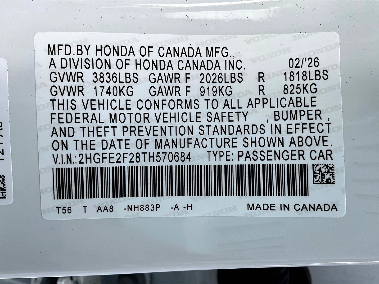 Certified 2026 Honda Civic LX image 18