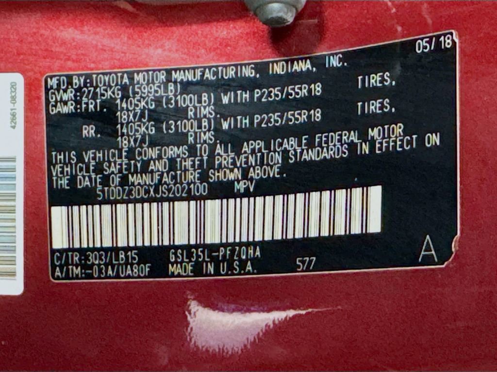 Used 2018 Toyota Sienna Limited Premium w/ Carpet Mat Package image 42