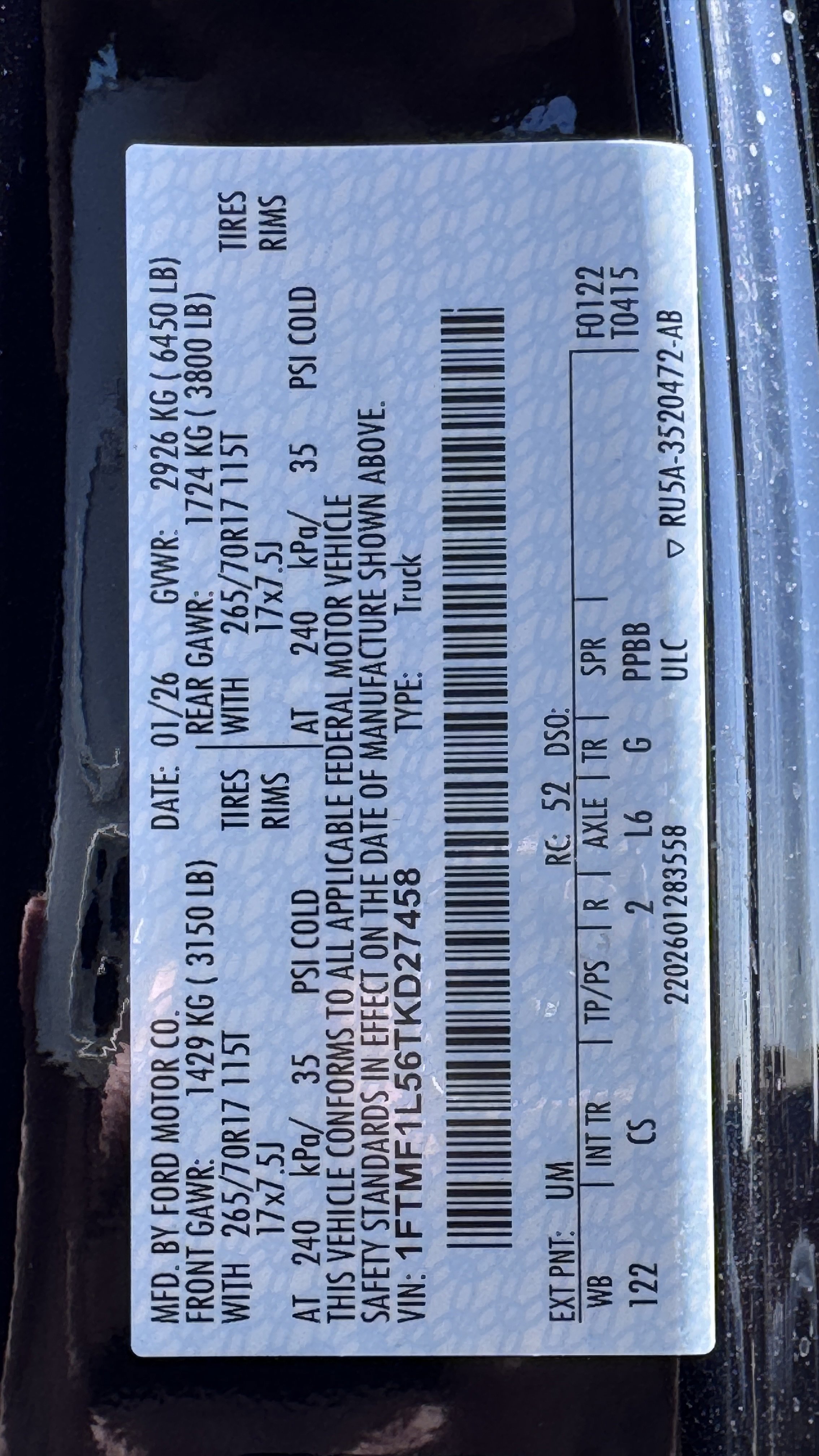 New 2026 Ford F150 XL w/ Equipment Group 103A High image 13