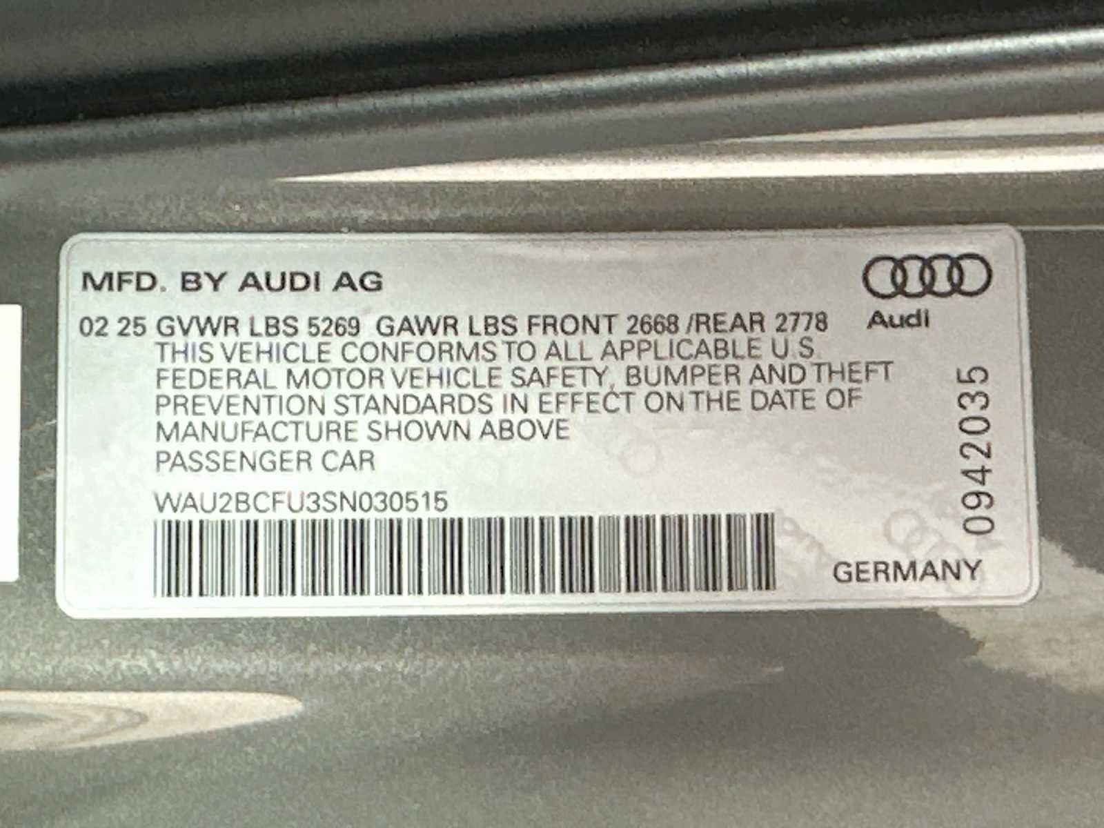 Certified 2025 Audi A5 Premium Plus w/ Premium Plus AWD/4WD image 30