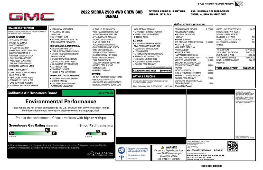 Used 2022 GMC Sierra 2500 Denali w/ Denali Ultimate Package AWD/4WD image 4