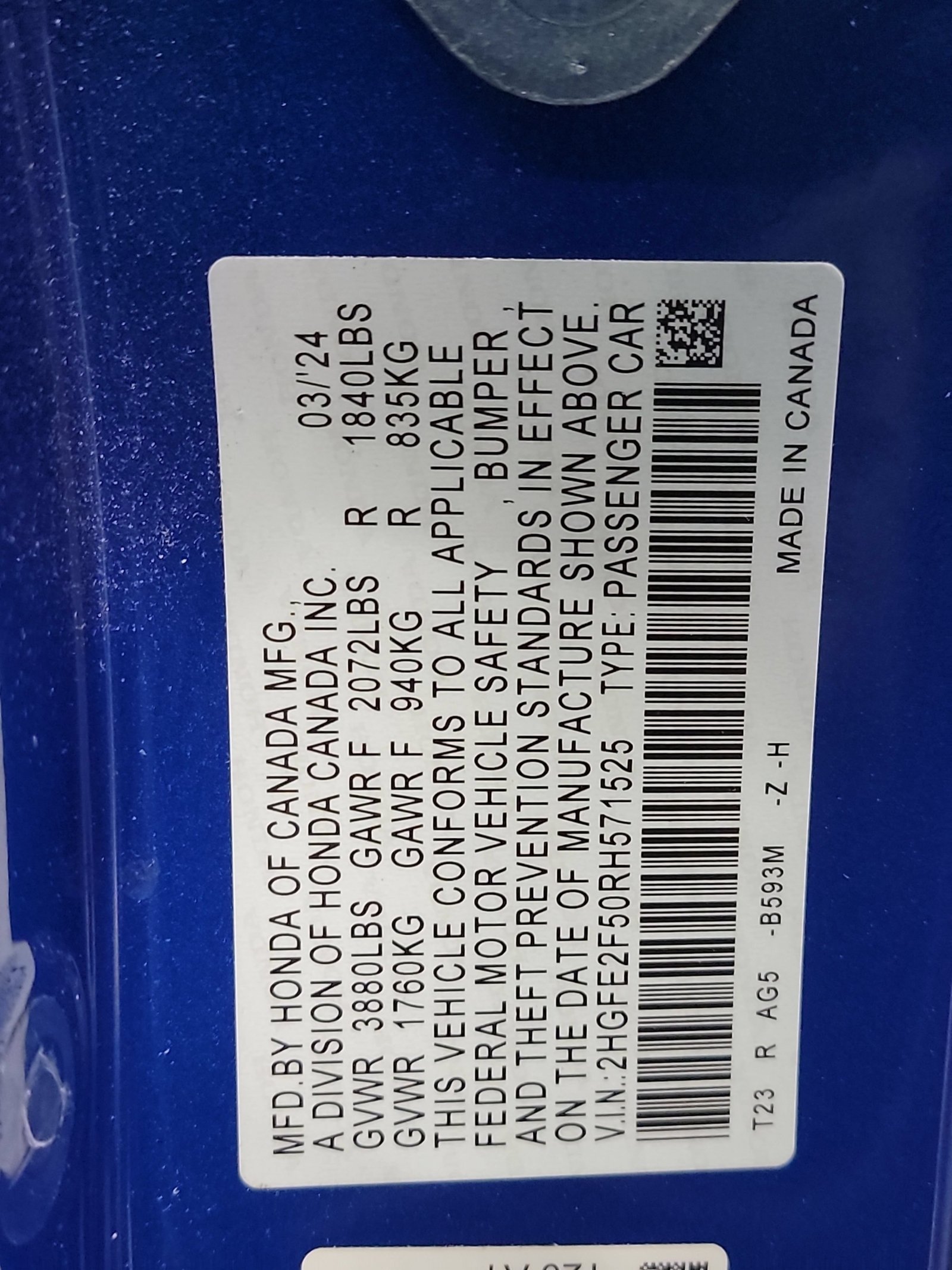 Certified 2024 Honda Civic Sport image 32