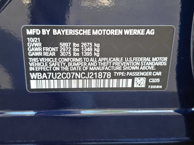 Used 2022 BMW 750i xDrive w/ Autobahn Package AWD/4WD image 37