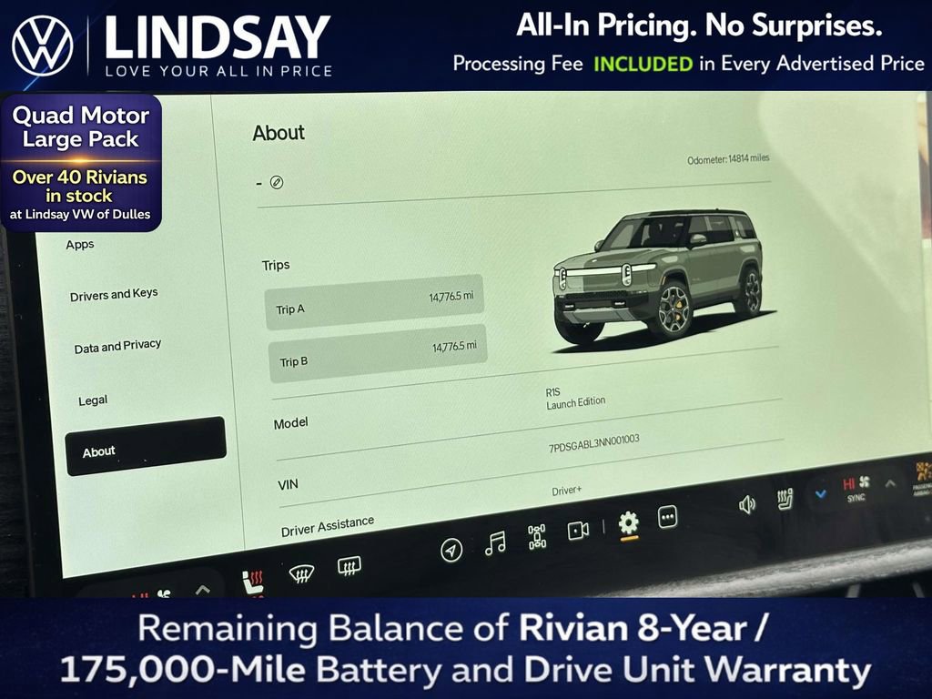 Used 2022 Rivian R1S Launch Edition AWD/4WD image 25