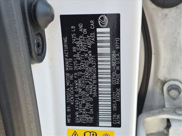 Used 2019 Lexus ES 350 w/ Premium Package FWD image 23