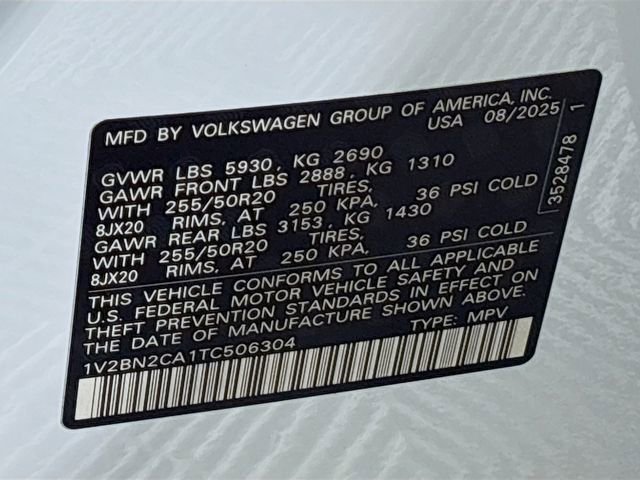 New 2026 Volkswagen Atlas SEL image 35