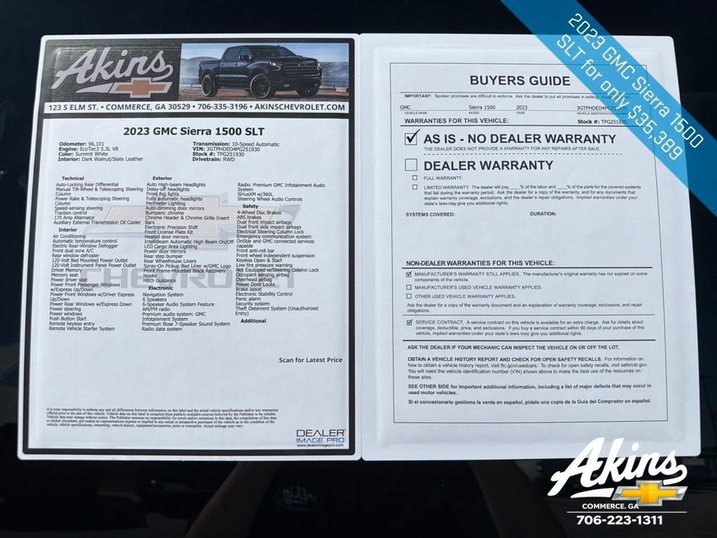 Certified 2023 GMC Sierra 1500 SLT w/ SLT Convenience Package image 12
