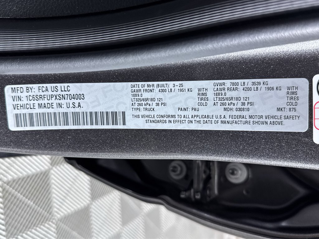 Used 2025 RAM 1500 RHO AWD/4WD image 35
