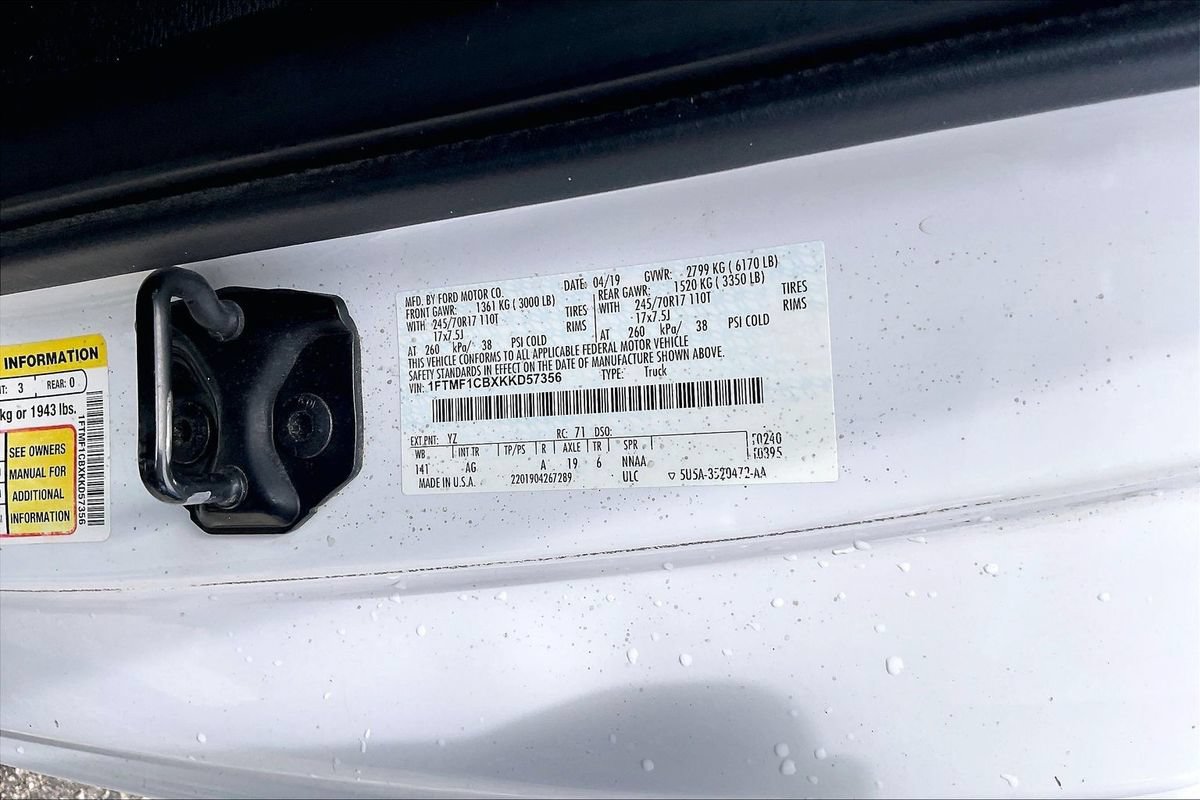 Used 2019 Ford F150 XL w/ Equipment Group 101A Mid RWD image 16
