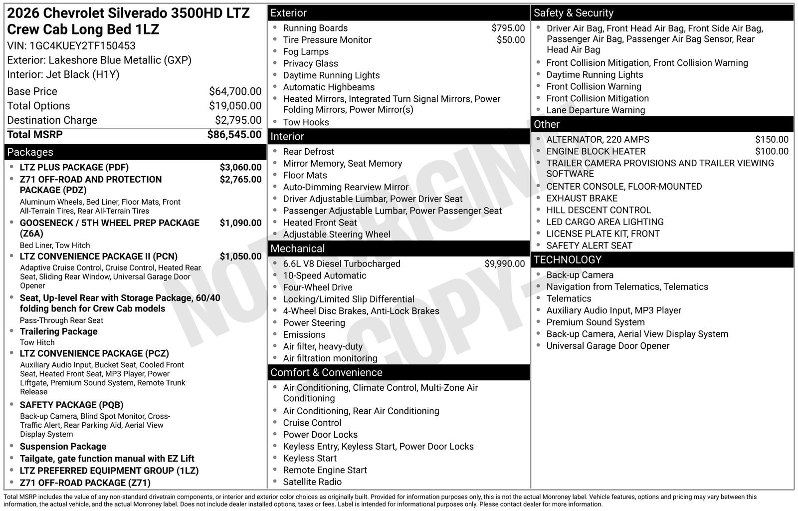 New 2026 Chevrolet Silverado 3500 LTZ w/ LTZ Plus Package image 5