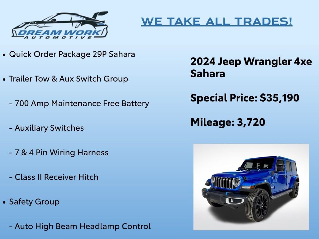 Used 2024 Jeep Wrangler Unlimited Sahara w/ Technology Group image 2