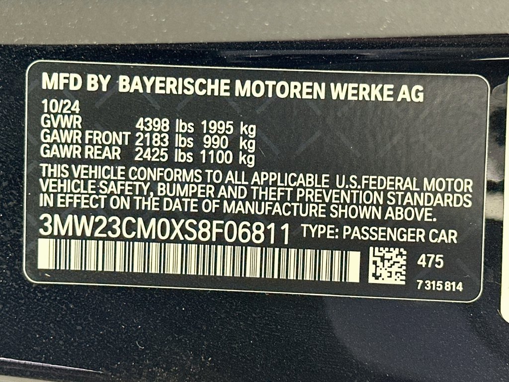 Used 2025 BMW 230i Coupe w/ M Sport Package RWD image 33