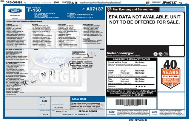 Used 2018 Ford F150 King Ranch w/ Equipment Group 601A Luxury image 6