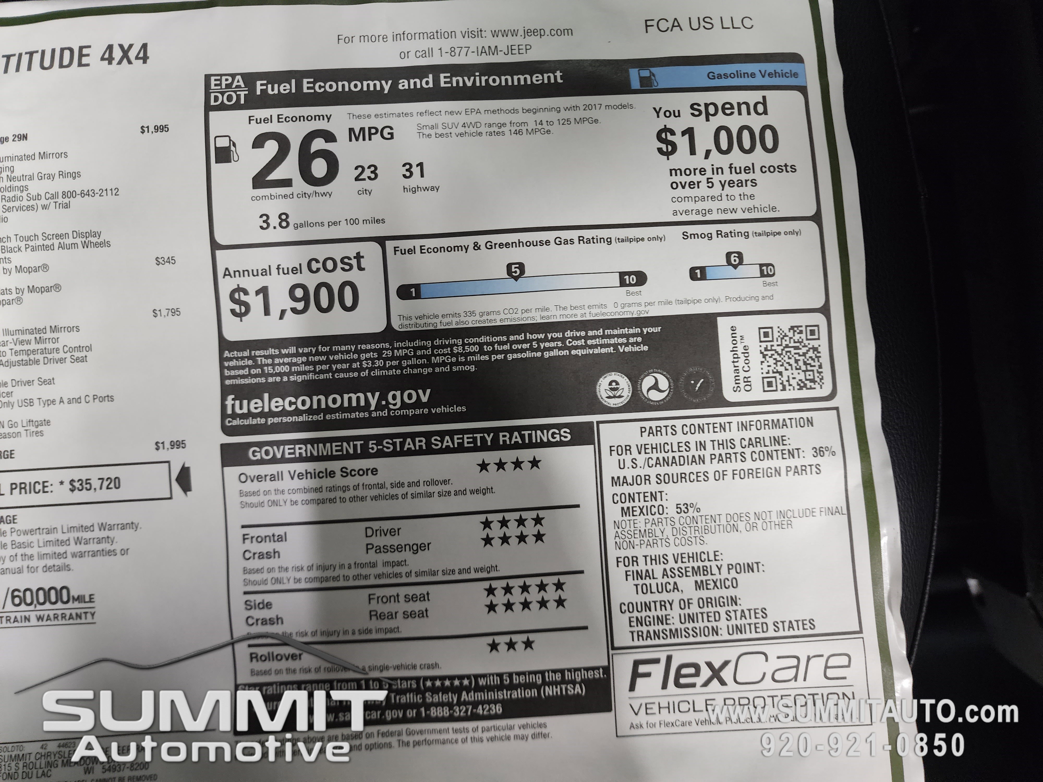 New 2026 Jeep Compass Latitude image 59