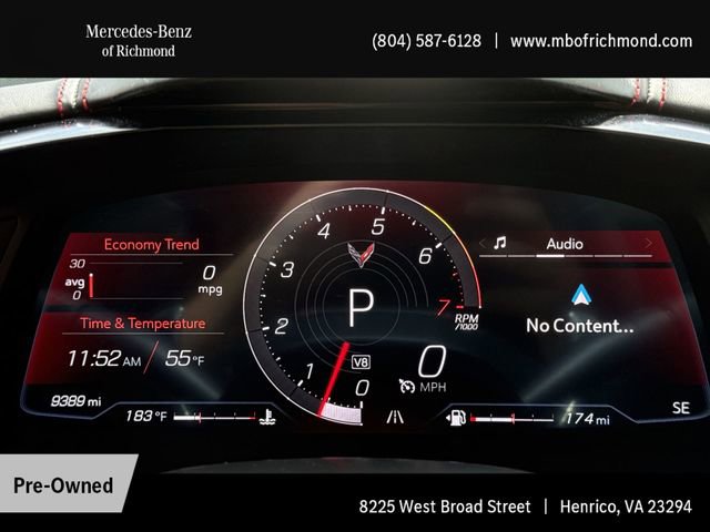 Used 2024 Chevrolet Corvette Stingray Premium Conv w/ Z51 Performance Package RWD image 19