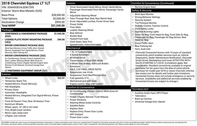 Certified 2018 Chevrolet Equinox LT image 21