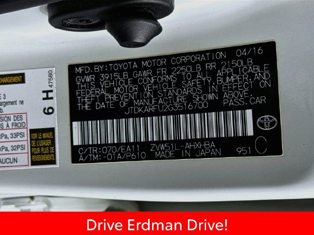 Certified 2016 Toyota Prius Four Touring FWD image 32