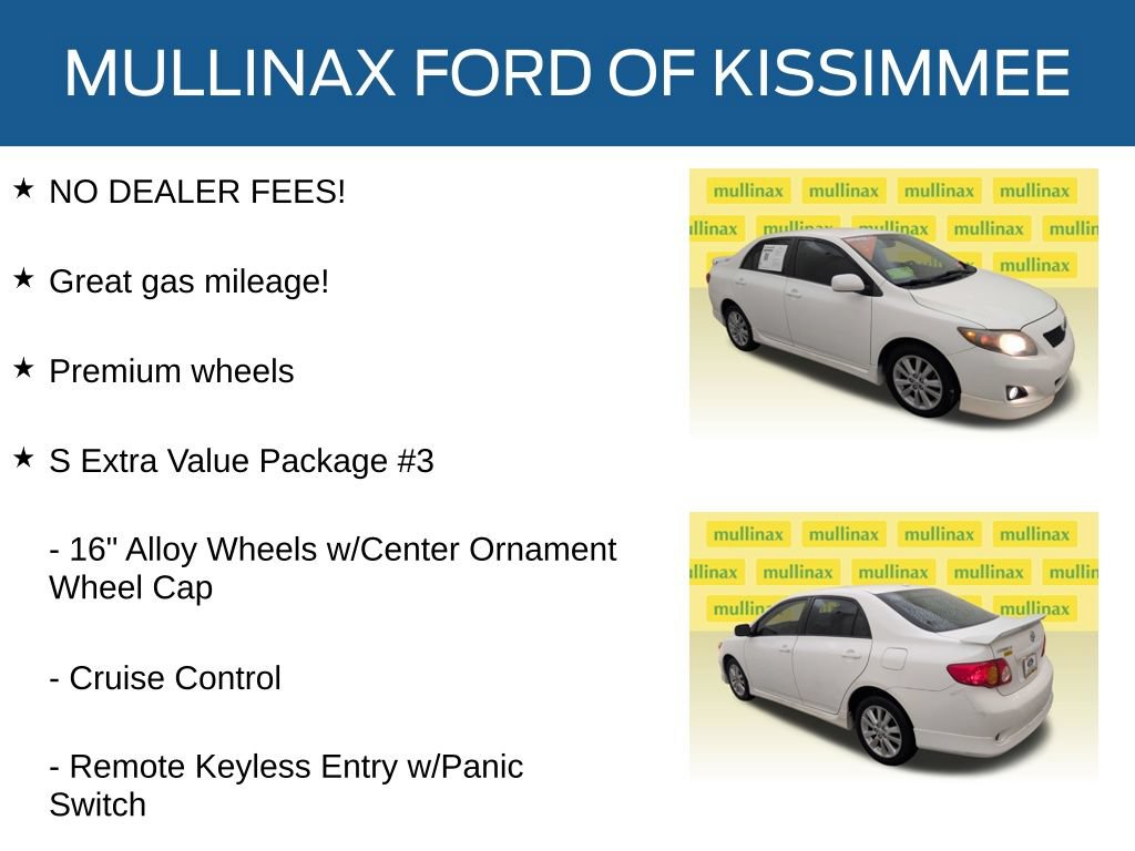 Used 2010 Toyota Corolla S w/ S EVP Pkg #3 FWD image 11
