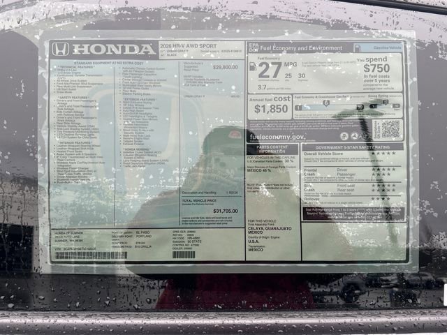 New 2026 Honda HR-V Sport image 30