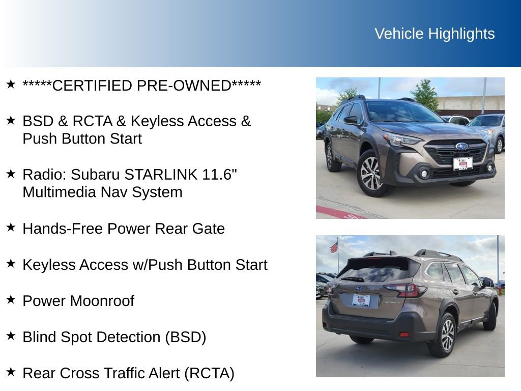 Used 2024 Subaru Outback Premium w/ Popular Package #1A image 5