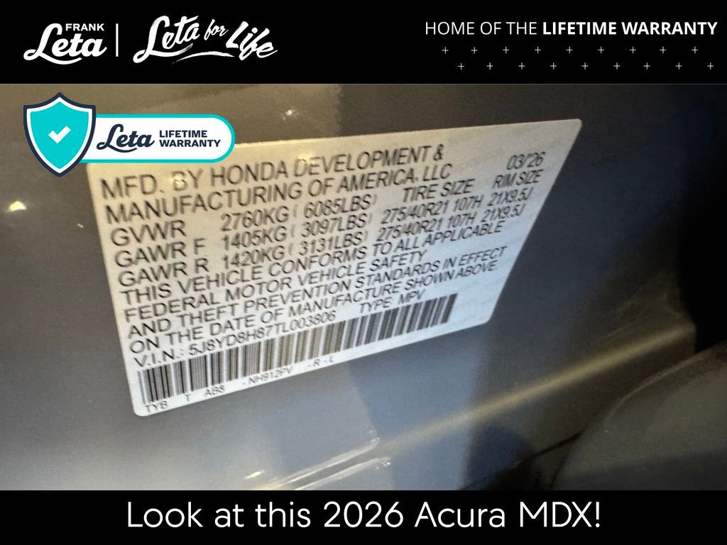 New 2026 Acura MDX Type S AWD/4WD image 32
