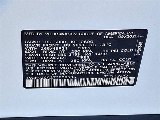 New 2026 Volkswagen Atlas SEL Premium R-Line image 10