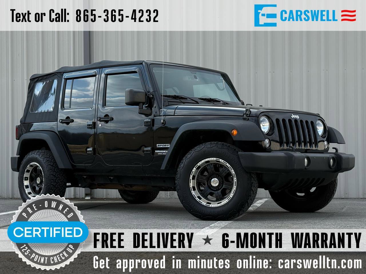 Used 2016 Jeep Wrangler Unlimited Sport w/ Quick Order Package 24S