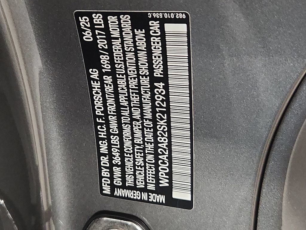 Certified 2025 Porsche 718 Boxster RWD image 25