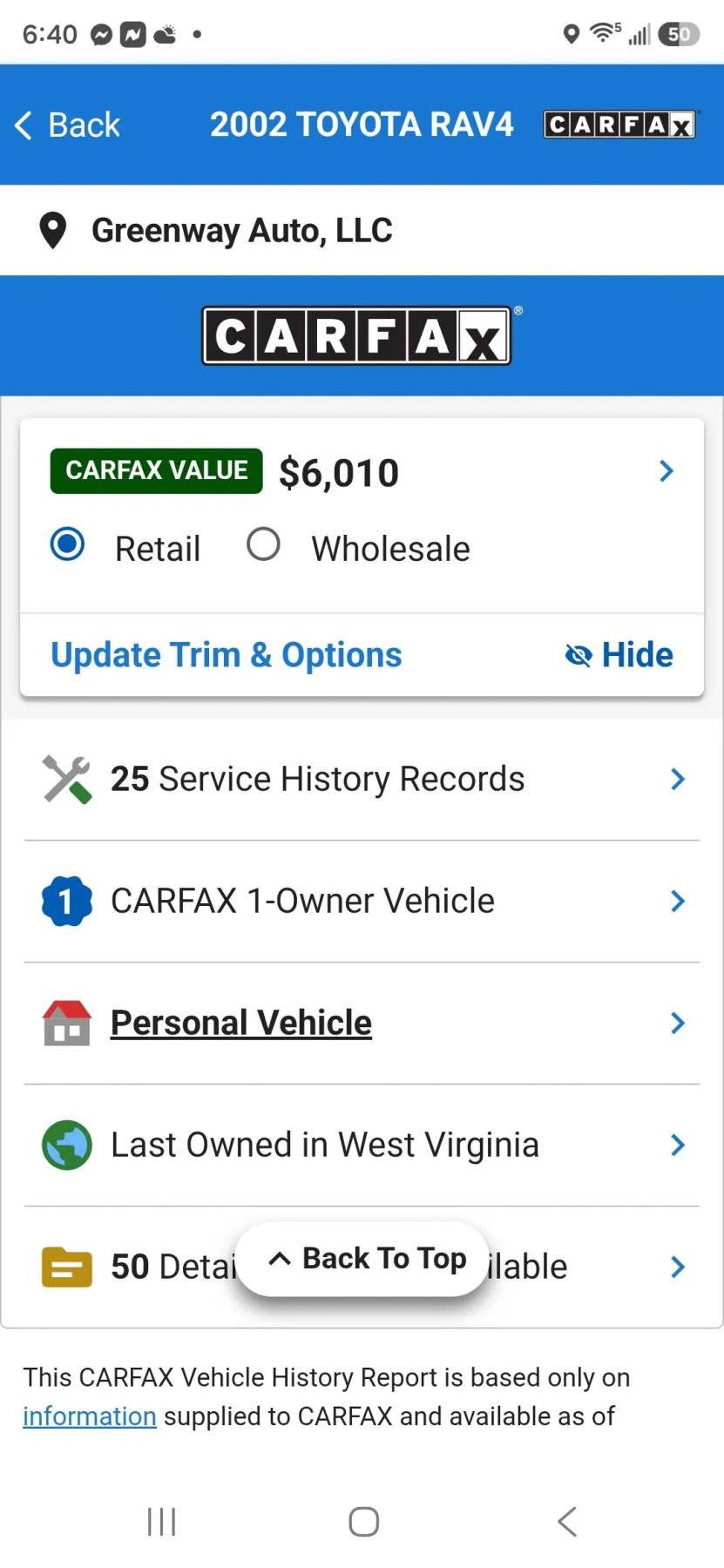 Used 2002 Toyota RAV4 4WD image 2