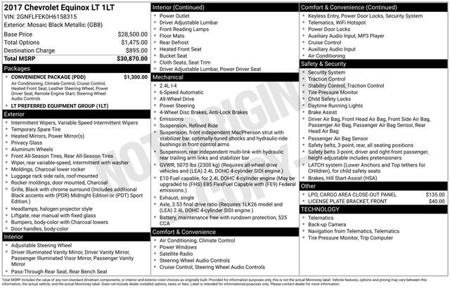 Used 2017 Chevrolet Equinox LT w/ Convenience Package image 47