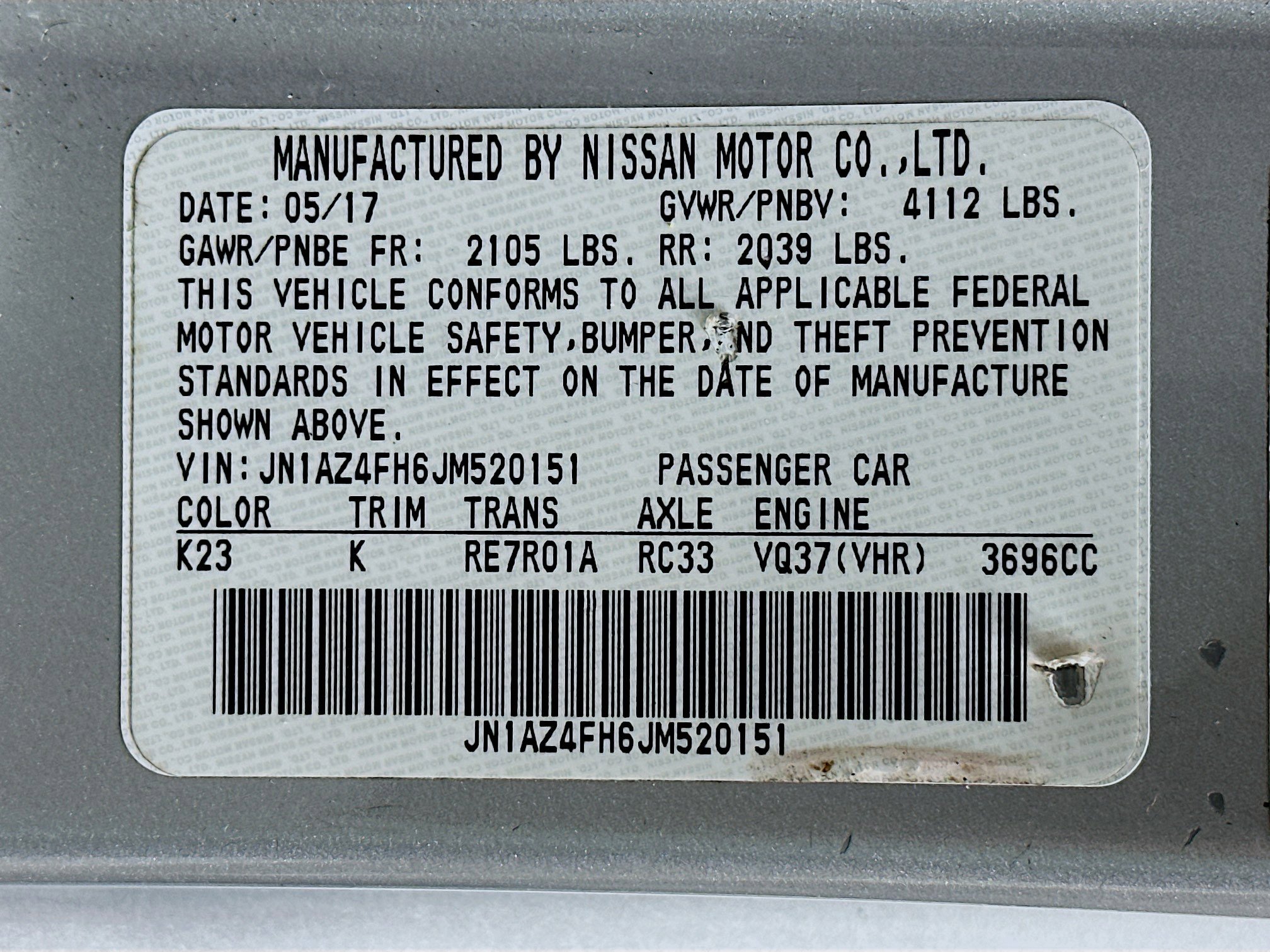 Used 2018 Nissan 370Z Touring Sport image 12