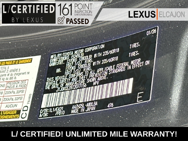 Certified 2026 Lexus NX 350h AWD w/ Accessory Package (2T) image 37