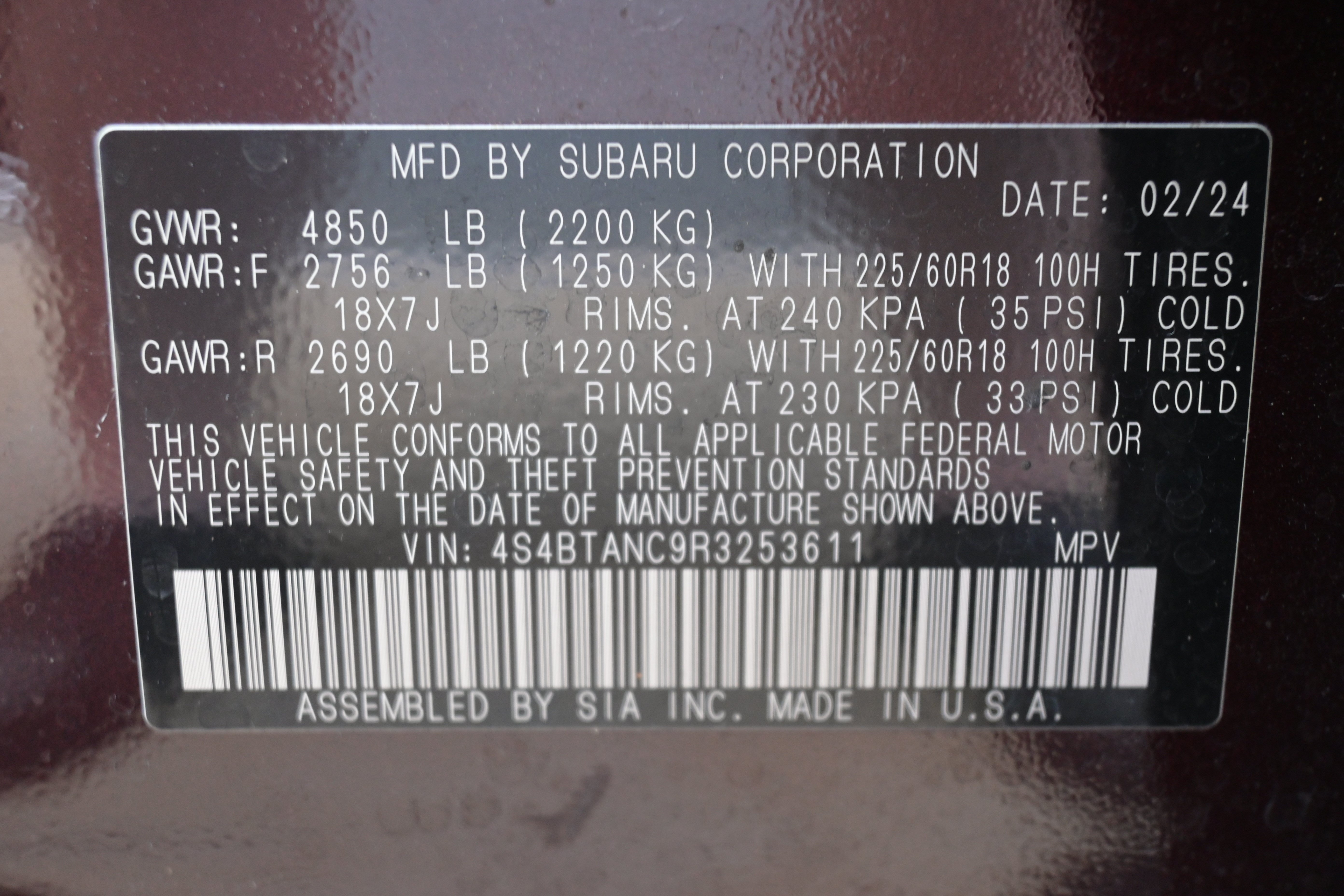 Certified 2024 Subaru Outback Limited AWD/4WD image 37