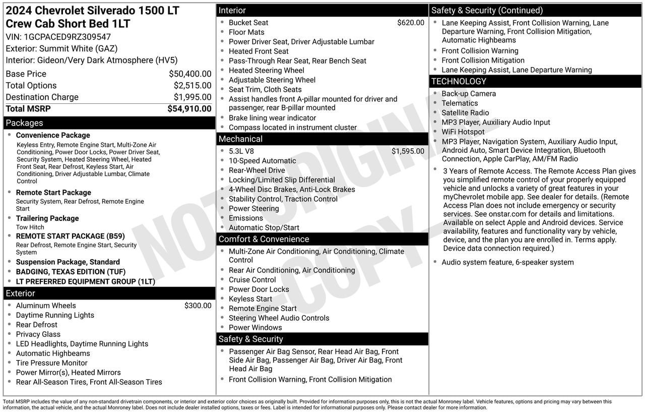 Used 2024 Chevrolet Silverado 1500 LT RWD image 30