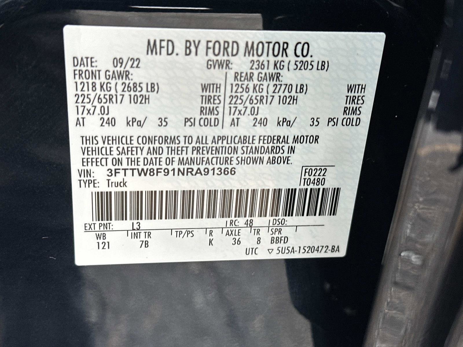 Used 2022 Ford Maverick XLT w/ Equipment Group 300A Standard image 19