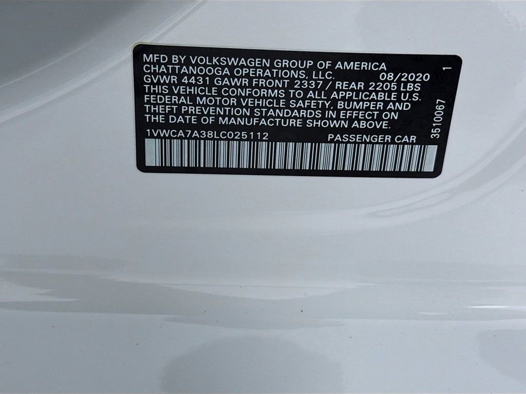 Used 2020 Volkswagen Passat 2.0T SEL image 35