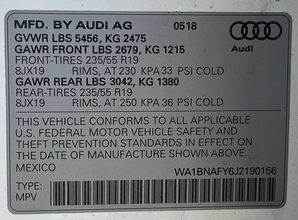 Used 2018 Audi Q5 2.0T Premium Plus w/ Premium Plus Package AWD/4WD image 45