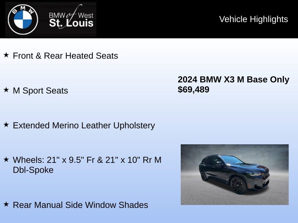 Used 2024 BMW X3 M w/ Competition Package image 31