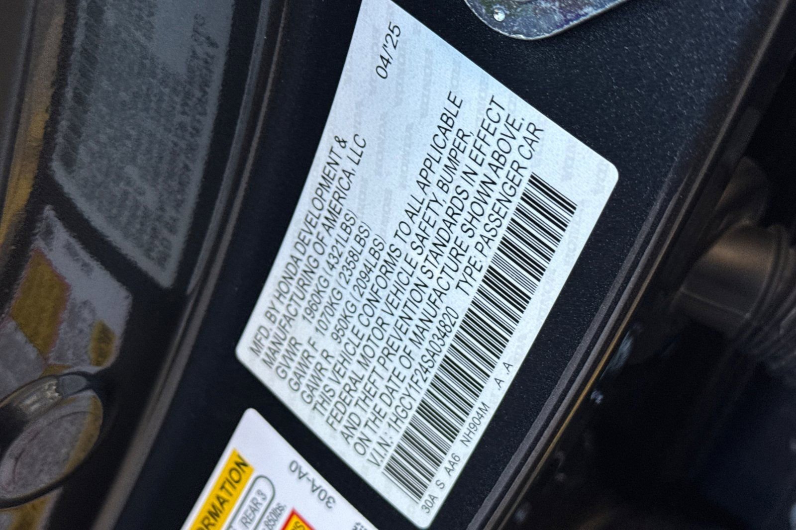 Certified 2025 Honda Accord LX image 27