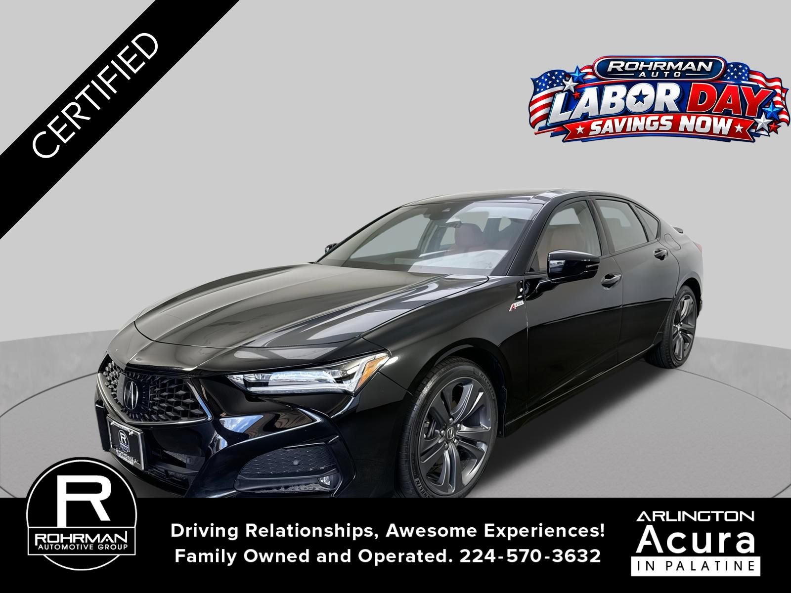 Certified 2023 Acura TLX w/ A-SPEC Package AWD/4WD image 1