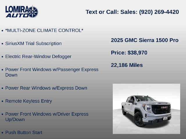 Used 2025 GMC Sierra 1500 Pro w/ Graphite Edition AWD/4WD image 39