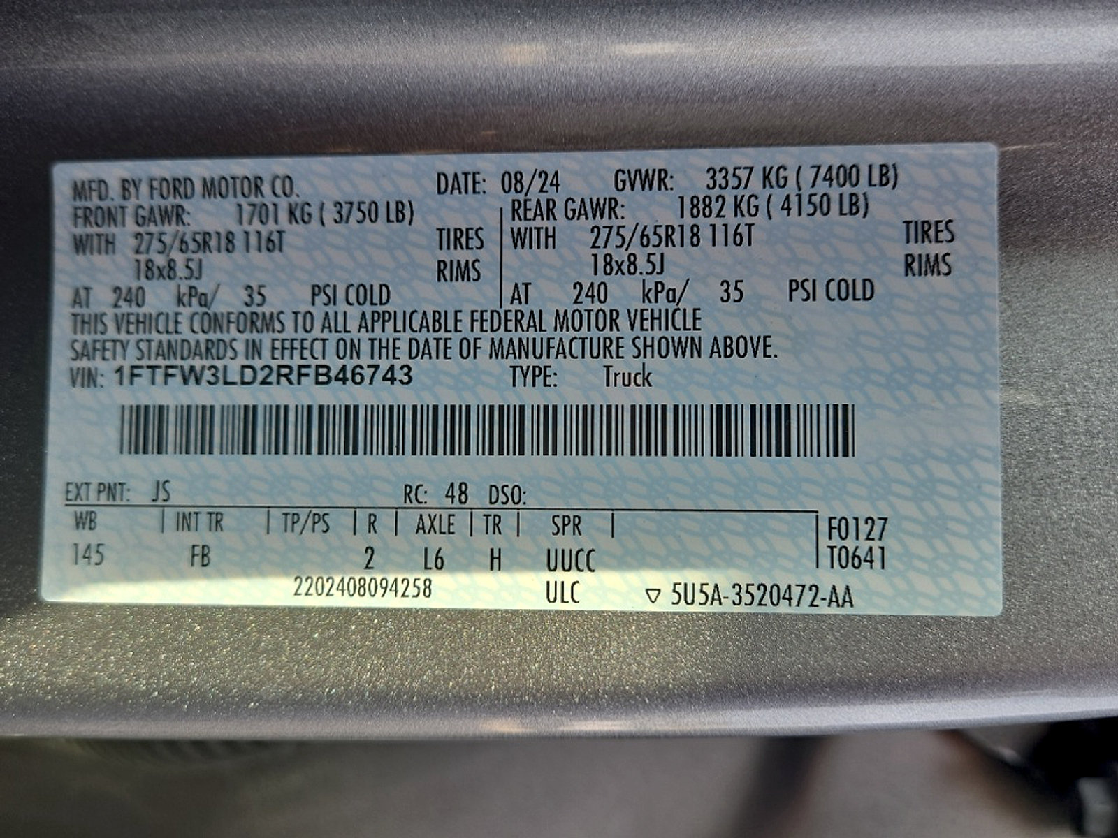 Certified 2024 Ford F150 XLT w/ Equipment Group 302A MID AWD/4WD image 24