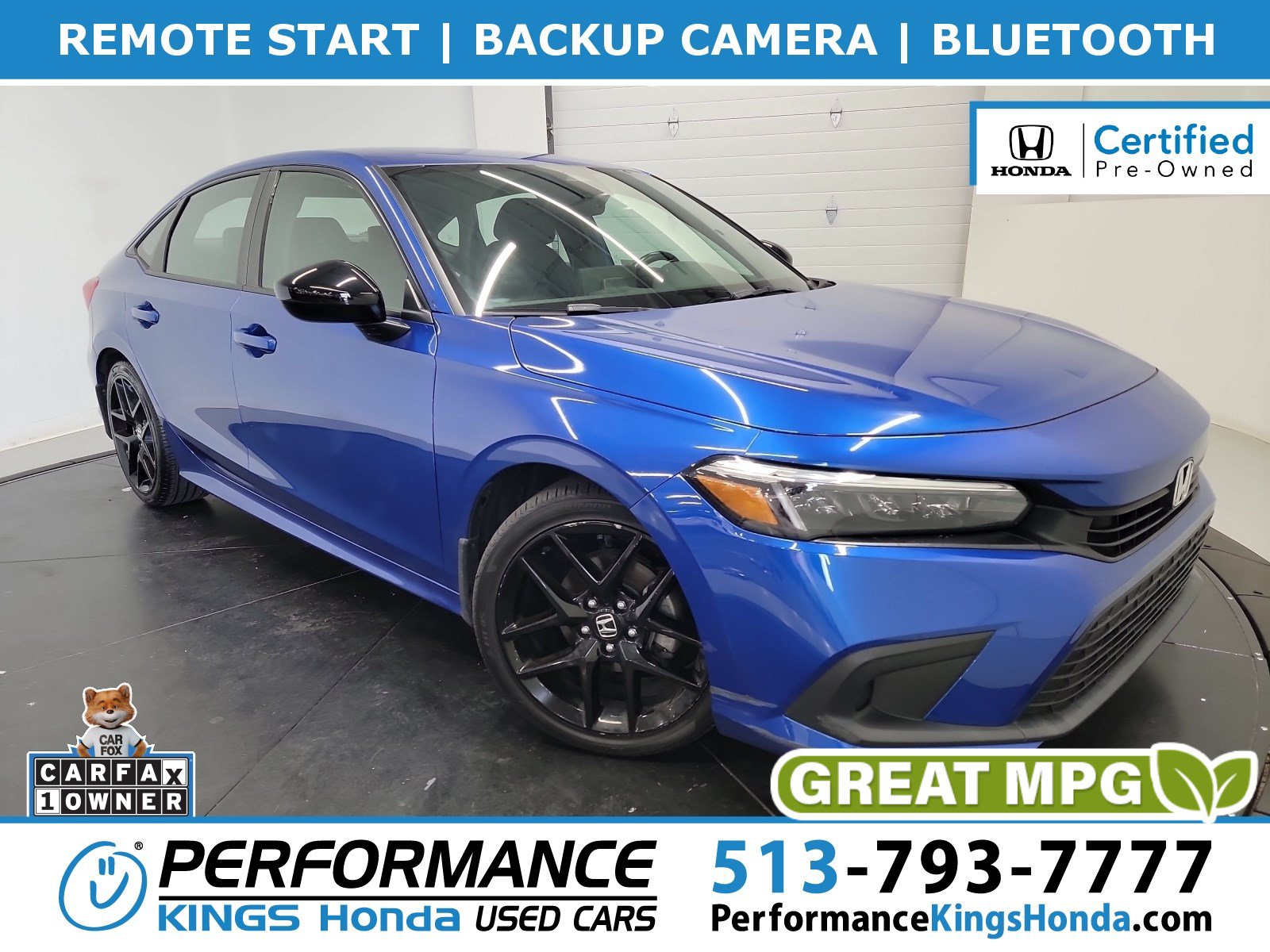 Certified 2023 Honda Civic Sport