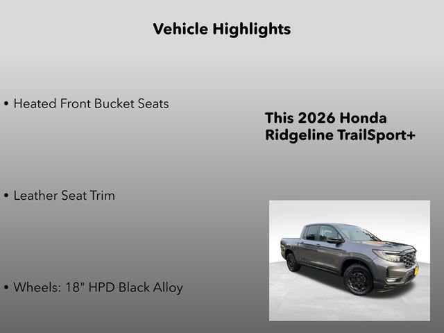 New 2026 Honda Ridgeline TrailSport+ image 10
