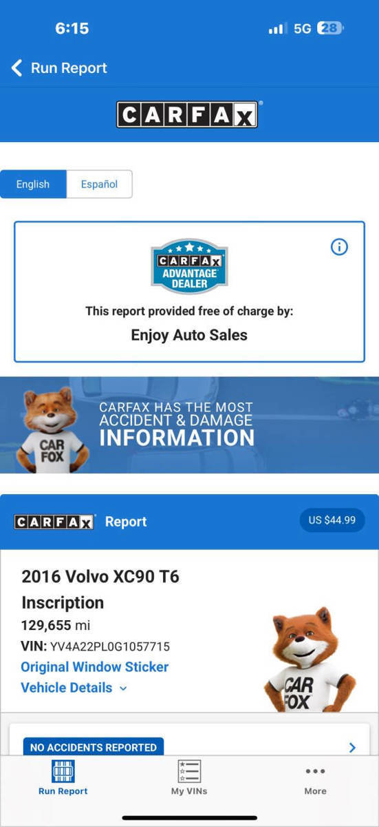 Used 2016 Volvo XC90 T6 Inscription w/ Vision Package AWD/4WD image 9