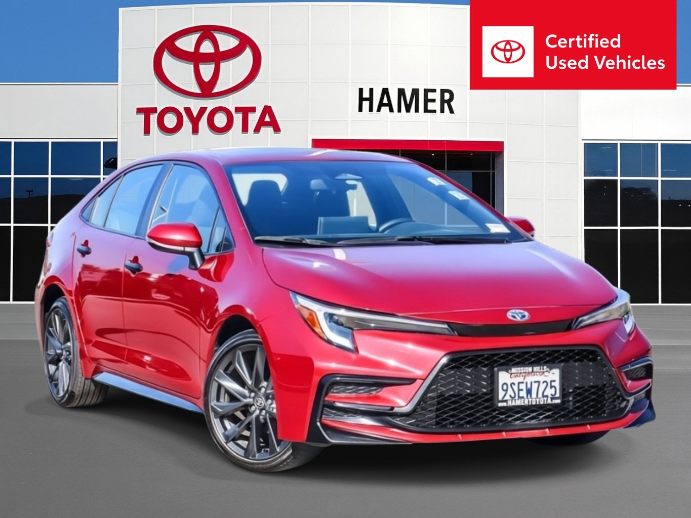 Certified 2025 Toyota Corolla SE w/ SE Premium Package FWD image 1
