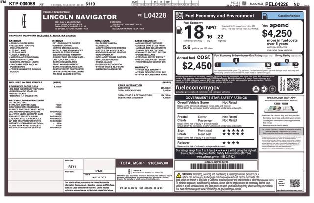 Used 2023 Lincoln Navigator L Reserve AWD/4WD image 12