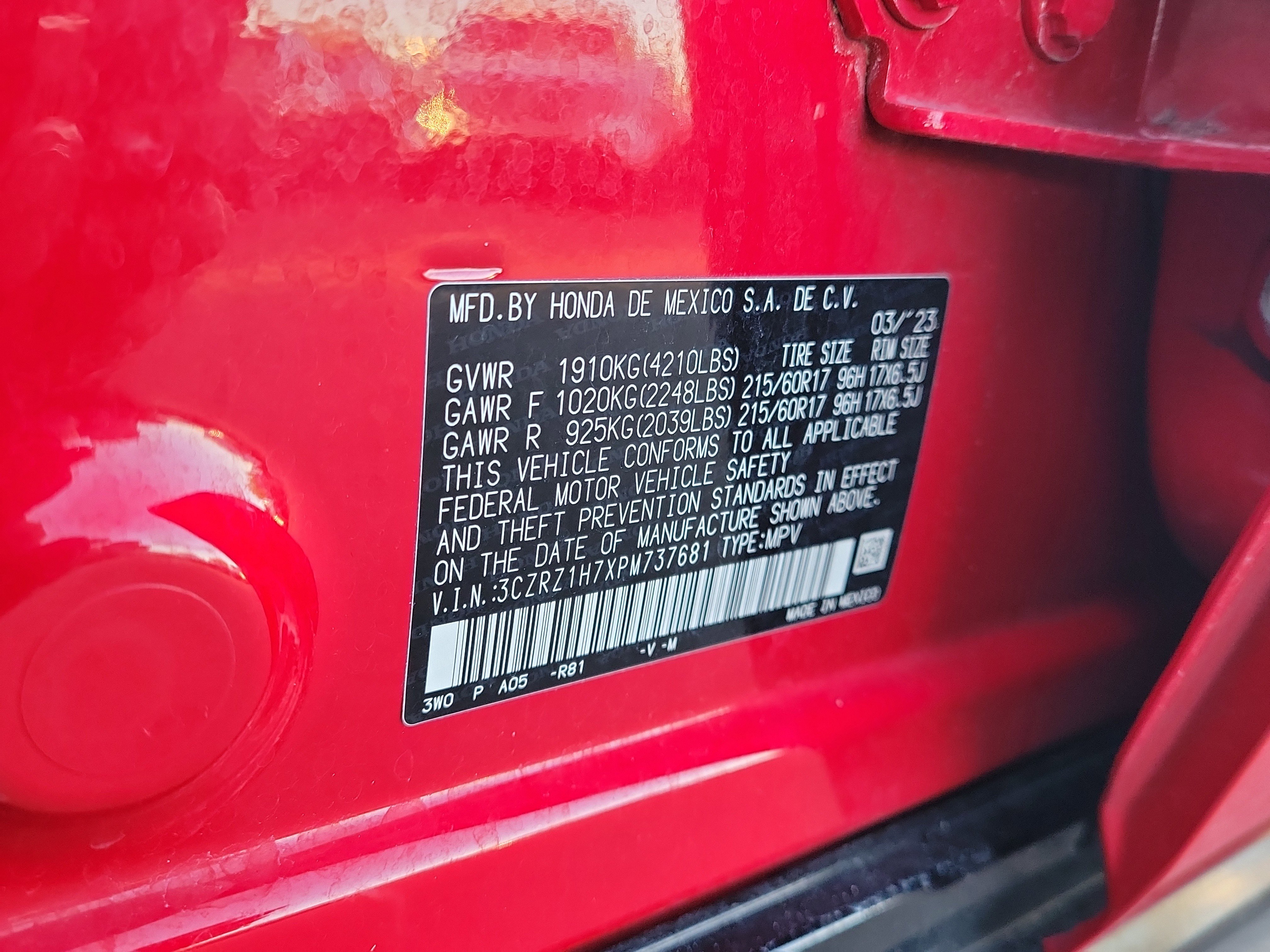 Used 2023 Honda HR-V EX-L image 34